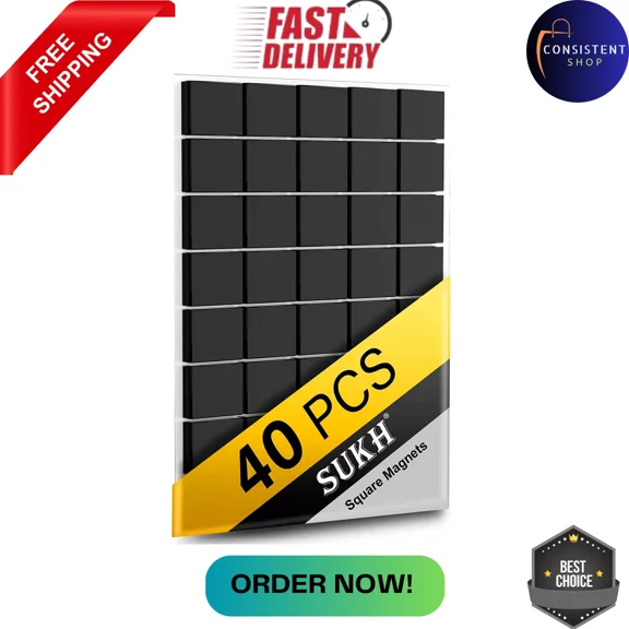 Square Magnets Magnetic Tape Strip - 30 Pcs Magnet Sheets Magnets With Adhesive