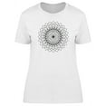 thumbnail image 1 of Square Mandala Design T-Shirt Women -Image by Shutterstock, Female XX-Large, 1 of 2