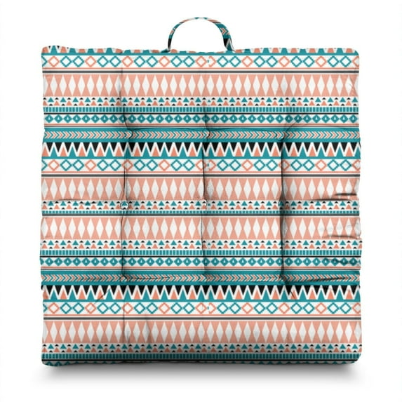 Square Meditation Pillow 22 Inch, Dutch Velvet Boho Floor Cushion for Yoga, Reading, and Rest