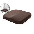 thumbnail image 1 of Square Memory Foam Seat Cushion for Office Car Chair – Polyester Non-Slip Buttocks Cushion, 15.75×15.75", 1 of 7
