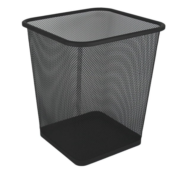 Square Mesh Waste — Wrought Trash Can — Versatile For Living Room Kitchen And Bedroom Other Cleaning Supplies