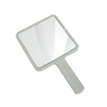 Square Mirror with Handle Beauty Make Up Use Accessories Hand Mirror Vanity T5W8