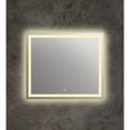 thumbnail image 1 of Square Mirror with Warm White LED Light and Dimmable Touch Button, Clear, 1 of 6