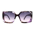 thumbnail image 1 of Square Mod Designer Chic Plastic Fashion Butterfly Sunglasses Purple Tortoise, 1 of 4
