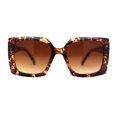thumbnail image 1 of Square Mod Designer Chic Plastic Fashion Butterfly Sunglasses Tortoise Brown, 1 of 4