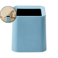 thumbnail image 1 of Square Modern Trash Can Bedroom, Bathroom Trash Can Hidden Bag, Open Top Trash Bin Square Plastic, Minimalist Garbage Can with Inner Bucket for Kitchen Office, 1 of 6