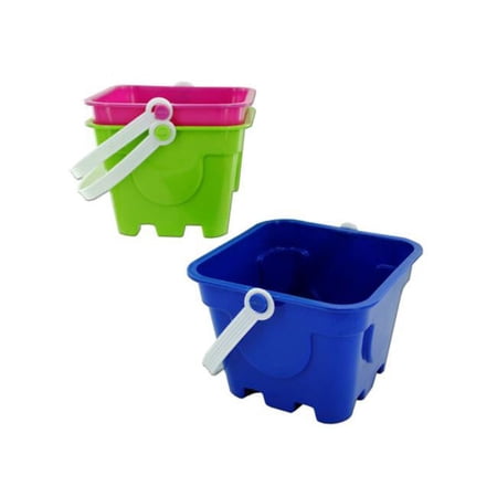 Square Mold Beach Pail -Pack of 36