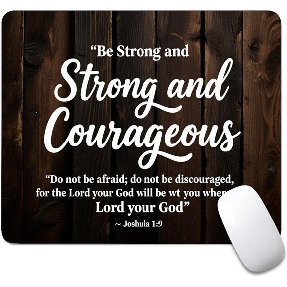 Square Mouse Pad The Bible, Personalized Premium-Textured Custom Mouse Mat Design, Washable Mousepad Cloth, Non-Slip Rubber Base Computer Mouse Pads for Wireless Mouse