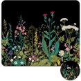 thumbnail image 1 of Square Mouse Pad with Coaster, Soft Cute Computer Mouse Mat with Non-Slip Rubber Base, Easy to Slide, Splash Resistant Surface, Personalized Design, Portable, Garden Flowers9.5x7.9, 1 of 6
