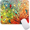 thumbnail image 1 of Square Mouse Pad Colored Tree,Personalized Premium-Textured Custom Mouse Mat Design,Washable Mousepad Lycra Cloth,Non-Slip Rubber Base Computer Mouse Pads for Wireless Mouse, 1 of 6