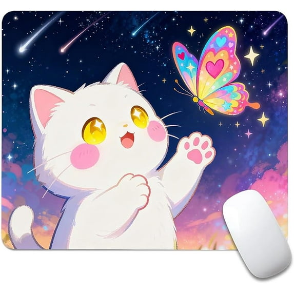 Square Mouse Pad,Custom Small Mousepad with Designs,Non-Slip Rubber Base Gaming MousePads for Computers Laptop Office,9.5"x7.9"x0.12"