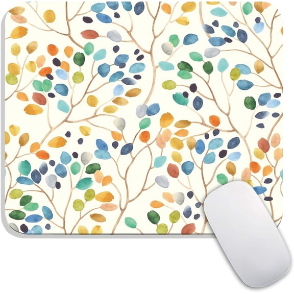 Square Mouse Pad, Personalized Premium-Textured Custom Mouse Mat Design, Washable Mousepad Cloth, Non-Slip Rubber Base Computer Mouse Pads for Wireless Mouse