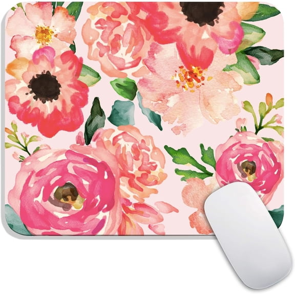 Square Mouse Pad, Personalized Premium-Textured Custom Mouse Mat Design, Washable Mousepad Cloth, Non-Slip Rubber Base Computer Mouse Pads for Wireless Mouse
