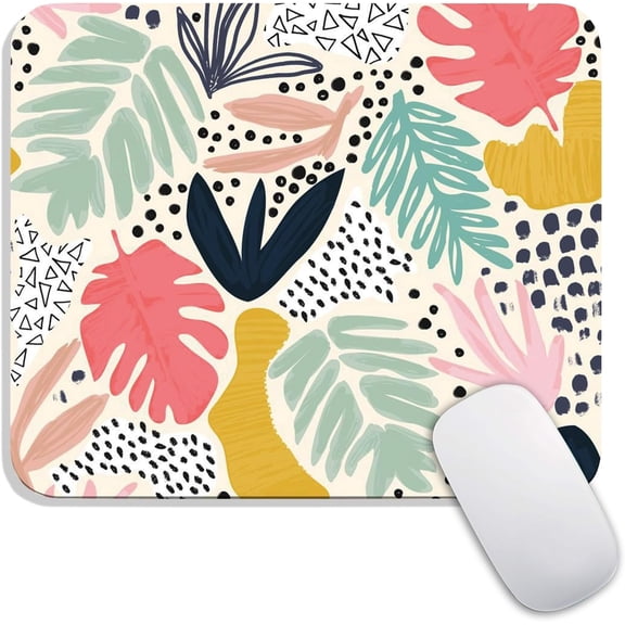 Square Mouse Pad, Personalized Premium-Textured Custom Mouse Mat Design, Washable Mousepad Cloth, Non-Slip Rubber Base Computer Mouse Pads for Wireless Mouse