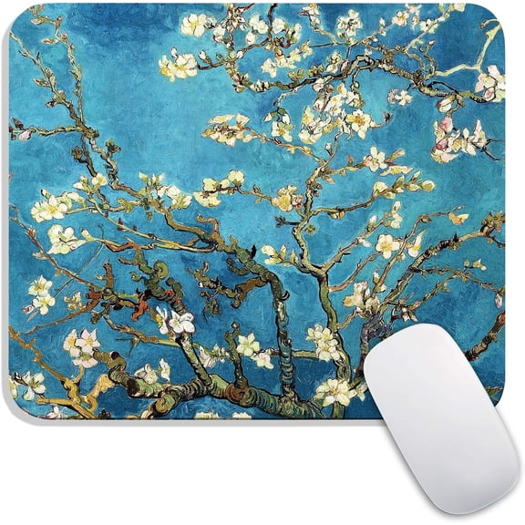 Square Mouse Pad, Personalized Premium-Textured Custom Mouse Mat Design, Washable Mousepad Cloth, Non-Slip Rubber Base Computer Mouse Pads for Wireless Mouse
