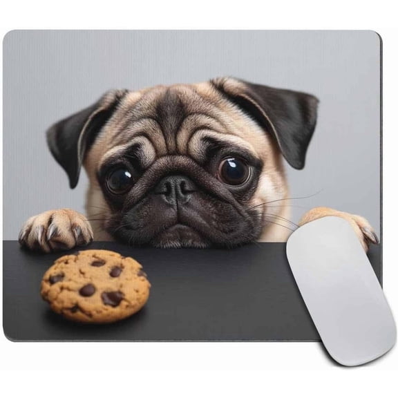 Square Mouse Pad , Personalized Premium-Textured Custom Mouse Mat Design, Washable Mousepad Cloth, Non-Slip Rubber Base Computer Mouse Pads for Wireless Mouse