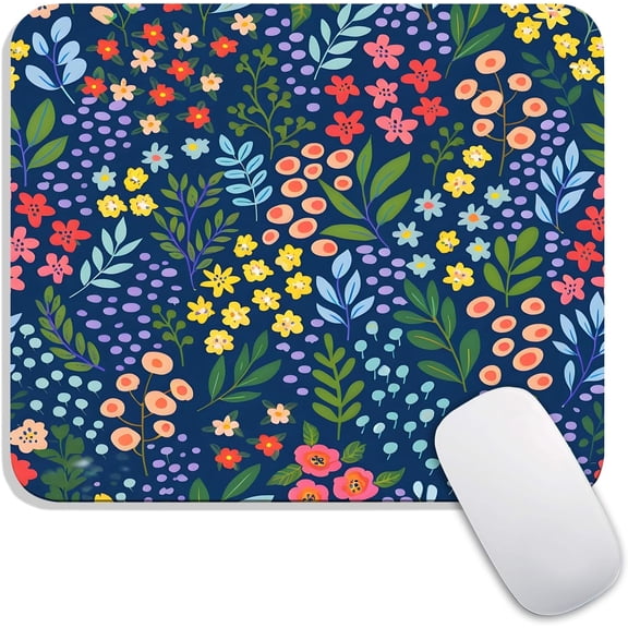 Square Mouse Pad, Personalized Premium-Textured Custom Mouse Mat Design, Washable Mousepad Cloth, Non-Slip Rubber Base Computer Mouse Pads for Wireless Mouse