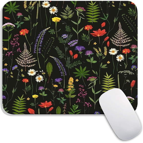 Square Mouse Pad, Personalized Premium-Textured Custom Mouse Mat Design, Washable Mousepad Cloth, Non-Slip Rubber Base Computer Mouse Pads for Wireless Mouse