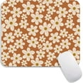 thumbnail image 1 of Square Mouse Pad Pretty Flower , Floral Personalized Premium-Textured Mousepads Design , Washable Lycra Cloth Mousepad , Non-Slip Rubber Base Computer Mouse Pads for Wireless Mouse, 1 of 5