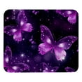 thumbnail image 1 of Square Mouse Pad Purple Glitter Butterfly, Personalized Premium-Textured Custom Mouse Mat, Washable Mousepad Non-Slip Rubber Base Computer Mouse Pads for Wireless Mouse, 1 of 7