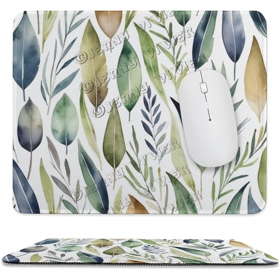 Square Mouse Pads, Personalized Mouse Mat, Ultra Smooth Mousepads, Non-Slip Base Mouse Pads for Wireless Mouse Gaming Office Laptop Computer PC, White Marble 9.8"x11.8"