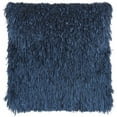 thumbnail image 1 of Square Navy Shag Throw Pillow, 1 of 1