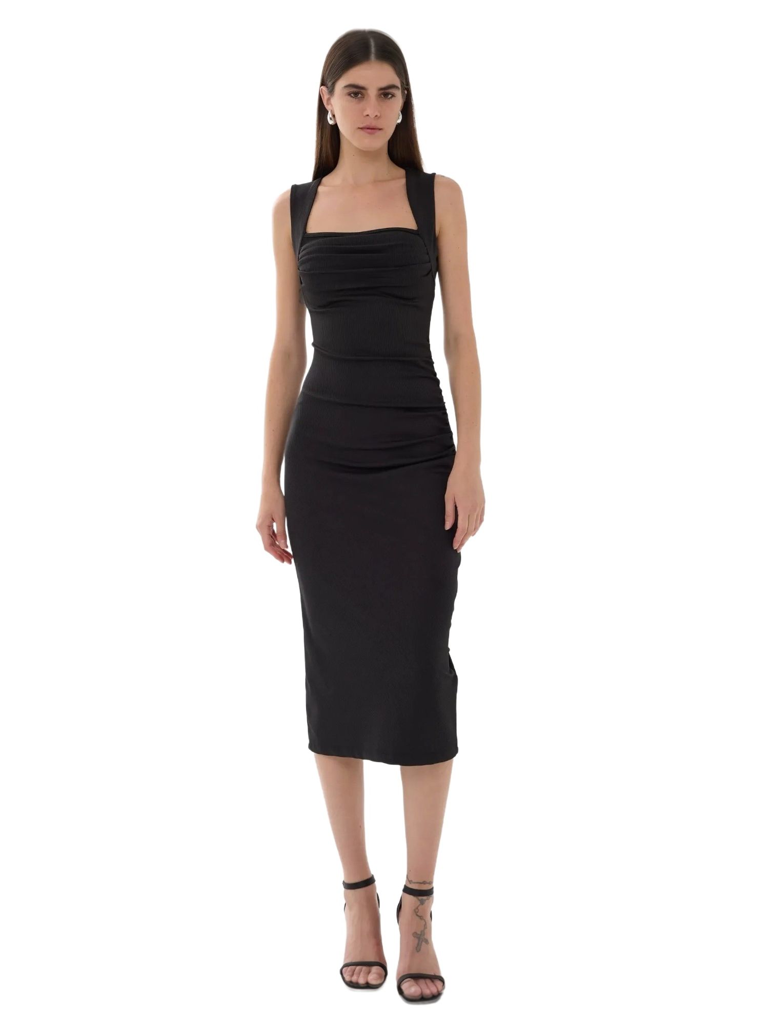 square neck bodycon dress midi Amazon.com: ZESICA Women's Summer Bodycon Midi Dress Sleeveless Square Neck Slim Fit Back Slit Long Cocktail Party Dresses,Apricot,Small : Clothing, Shoes & Jewelry