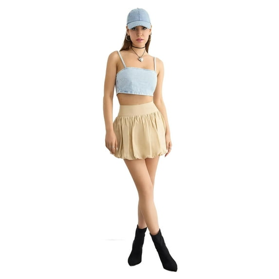 Square Neck Denim Cami Top