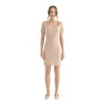 thumbnail image 1 of Square Neck Short Sleeve Mini Bodycon Dress, 1 of 4