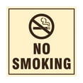 thumbnail image 1 of Square No Smoking Sign (Ivory/Dark Brown) - Large, 1 of 1