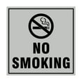 thumbnail image 1 of Square No Smoking Sign (Lt Gray) - Small, 1 of 1