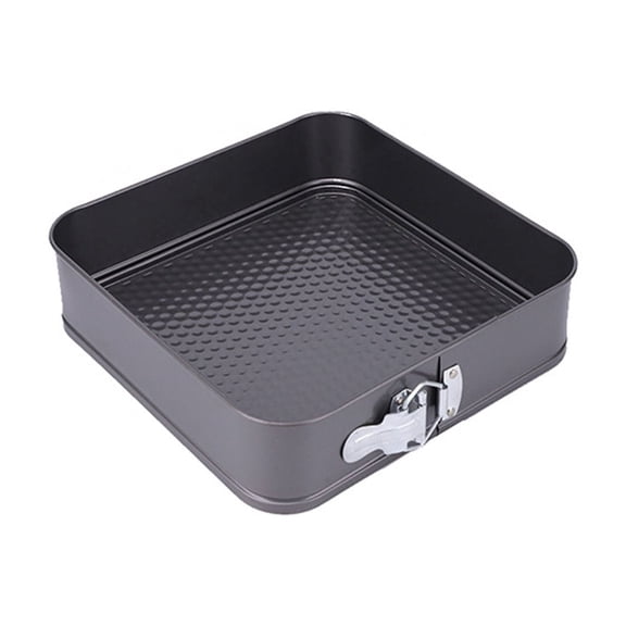 Square Non Stick Springform Cake Pan for Bakeware 9 Inch Square Bakeware with Closure and Removable Bottom for Easy Release