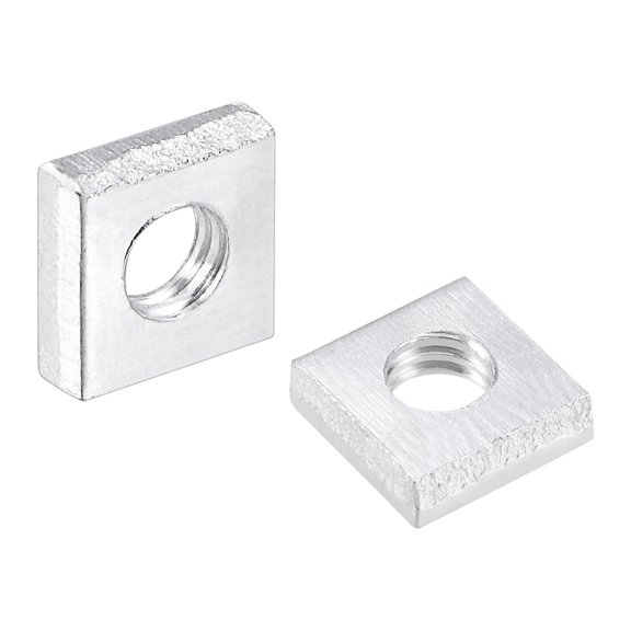 Square Nuts, M3x6mmx2mm Zinc-Plated Metric Coarse Thread Assortment Kit, 25pcs