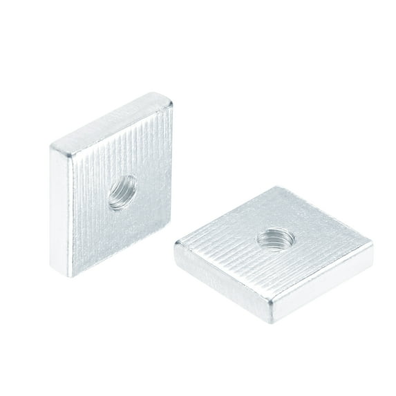 Square Nuts, M4x13mmx3mm Zinc-Plated Metric Coarse Thread Assortment Kit, 25pcs