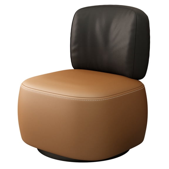 Square Ottoman Pouf Foot Stool Rotation Footrest For Living Room Leather Upholstered Swivel Small Vanity Chair Modern Backrest Stool For Couch, Bedroom, Hallway