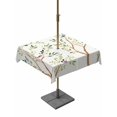 thumbnail image 1 of Square Outdoor Tablecloth with Umbrella Hole Birds Outside Table Cloth Waterproof Patio Table Cover Spring Branch Leaves Animals Country Pastoral Zipper Tablecloths for Picnic Camping 60x60 Inch, 1 of 8
