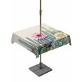 thumbnail image 1 of Square Outdoor Tablecloth with Umbrella Hole Blue Green Cactus Table Cloth Waterproof Patio Table Cover Tropical Summer Botanical Floral Rustic Zipper Tablecloths for Picnic Camping 60x60 Inch, 1 of 8