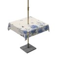 thumbnail image 1 of Square Outdoor Tablecloth with Umbrella Hole Blue Hydrangea Outside Table Cloth Waterproof Patio Table Cover Farmhouse Floral Butterflies Rustic Beige Zipper Tablecloths for Picnic Camping 60x60 Inch, 1 of 8