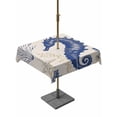 thumbnail image 1 of Square Outdoor Tablecloth with Umbrella Hole Blue Seahorse Coastal Outside Table Cloth Waterproof Patio Table Cover Starfish Summer Beach Vintage Zipper Tablecloths for Picnic Camping 54x54 Inch, 1 of 8