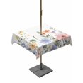 thumbnail image 1 of Square Outdoor Tablecloth with Umbrella Hole Floral Botanical Outside Table Cloth Waterproof Patio Table Cover Spring Flowers Farmhouse Zipper Tablecloths for Picnic Party Camping 60x60 Inch, 1 of 8