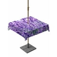 thumbnail image 1 of Square Outdoor Tablecloth with Umbrella Hole Lavender Botanical Art Outside Table Cloth Waterproof Patio Table Cover Verdant Flower Purple Zipper Tablecloths for Picnic Party Camping 54x54 Inch, 1 of 8
