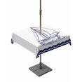 thumbnail image 1 of Square Outdoor Tablecloth with Umbrella Hole Navy Blue Sailboat Nautical Outside Table Cloth Waterproof Patio Table Cover Coastal Ocean Sea Zipper Tablecloths for Picnic Party Camping 60x60 Inch, 1 of 8