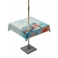 thumbnail image 1 of Square Outdoor Tablecloth with Umbrella Hole Ocean Turtle Outside Table Cloth Waterproof Patio Table Cover Coastal Blue Coral Starfish Shell Zipper Tablecloths for Picnic Party Camping 60x60 Inch, 1 of 8