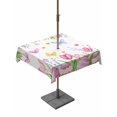 thumbnail image 1 of Square Outdoor Tablecloth with Umbrella Hole Pink Spring Floral Easter Outside Table Cloth Waterproof Patio Table Cover Pastoral Tulip Flower Zipper Tablecloths for Picnic Party Camping 60x60 Inch, 1 of 8