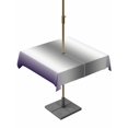 thumbnail image 1 of Square Outdoor Tablecloth with Umbrella Hole Purple Grey Outside Table Cloth Waterproof Patio Table Cover Gray Farmhouse Modern Rustic Zipper Tablecloths for Picnic Party Camping 54x54 Inch, 1 of 8