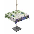 thumbnail image 1 of Square Outdoor Tablecloth with Umbrella Hole Spring Flowers Outside Table Cloth Waterproof Patio Table Cover Summer Rustic Botanical Butterfly Zipper Tablecloths for Picnic Party Camping 60x60 Inch, 1 of 8