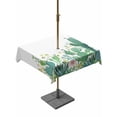 thumbnail image 1 of Square Outdoor Tablecloth with Umbrella Hole Tropical Cactus Outside Table Cloth Waterproof Patio Table Cover Summer Green Botanical Zipper Tablecloths for Picnic Party Camping 54x54 Inch, 1 of 8