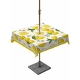 thumbnail image 1 of Square Outdoor Tablecloth with Umbrella Hole Yellow Summer Lemon Outside Table Cloth Waterproof Patio Table Cover Summer Botanical Watercolor Zipper Tablecloths for Picnic Party Camping 60x60 Inch, 1 of 8