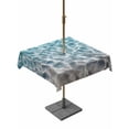 thumbnail image 1 of Square Outdoor Tablecloth With Umbrella Hole And Zipper– Blue Sea Water Waterproof Patio Table Cover for Party, Picnic, Backyard, 60"x60" , Coastal Tropical Ocean Wave, 1 of 8