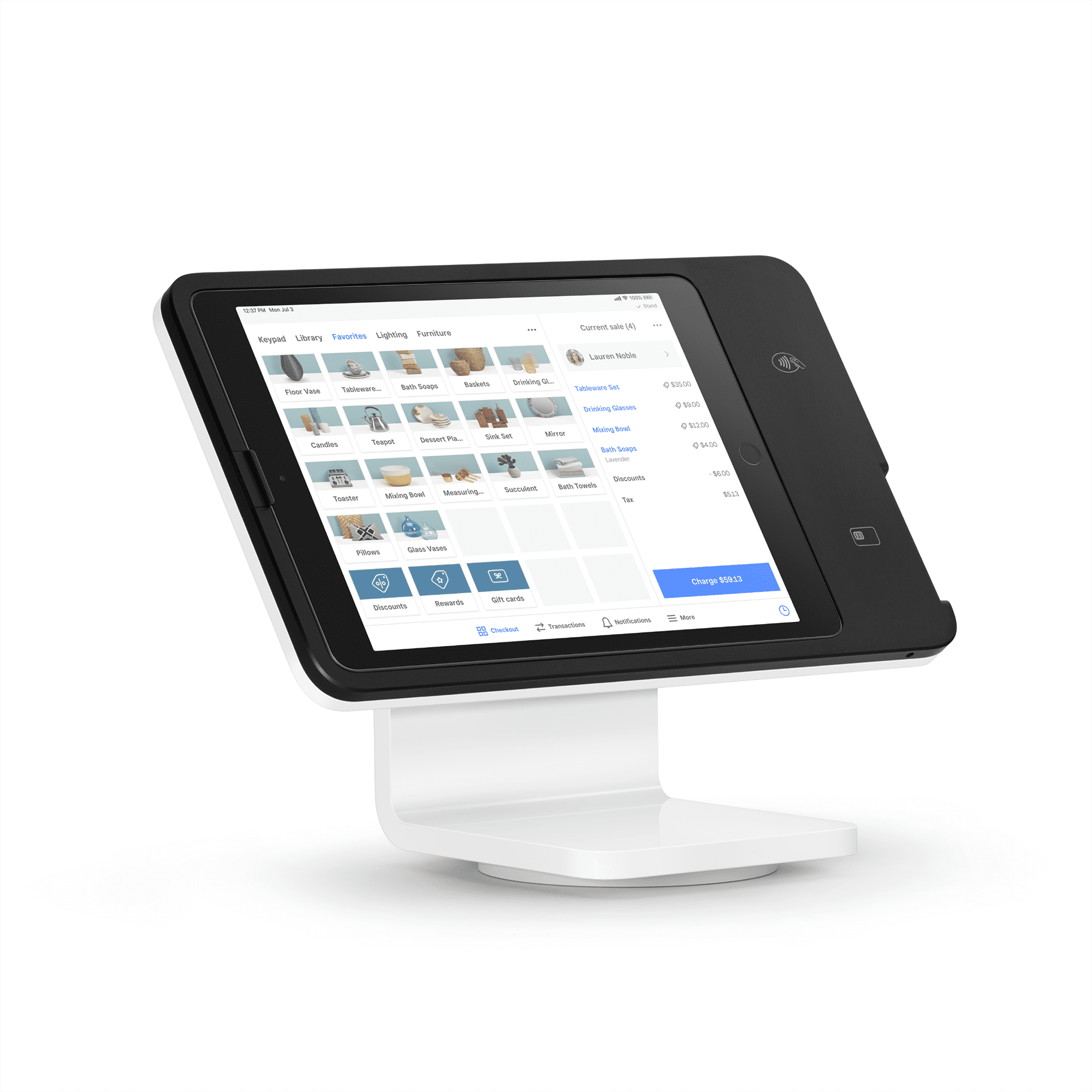 訳あり超特価の通販 POS Square Stand with Compatible Register, Apple - iPad for その他